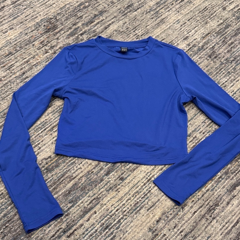 SHEIN Long Sleeve Tops in Blue, White, Cream, and Brown - Picture 4 of 7